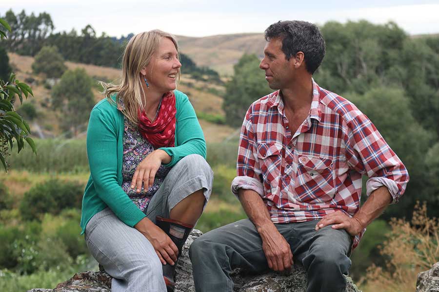 Your hosts Pernilla and Peter from Melrose Cottages in Ettrick, near Roxburgh, Central Otago